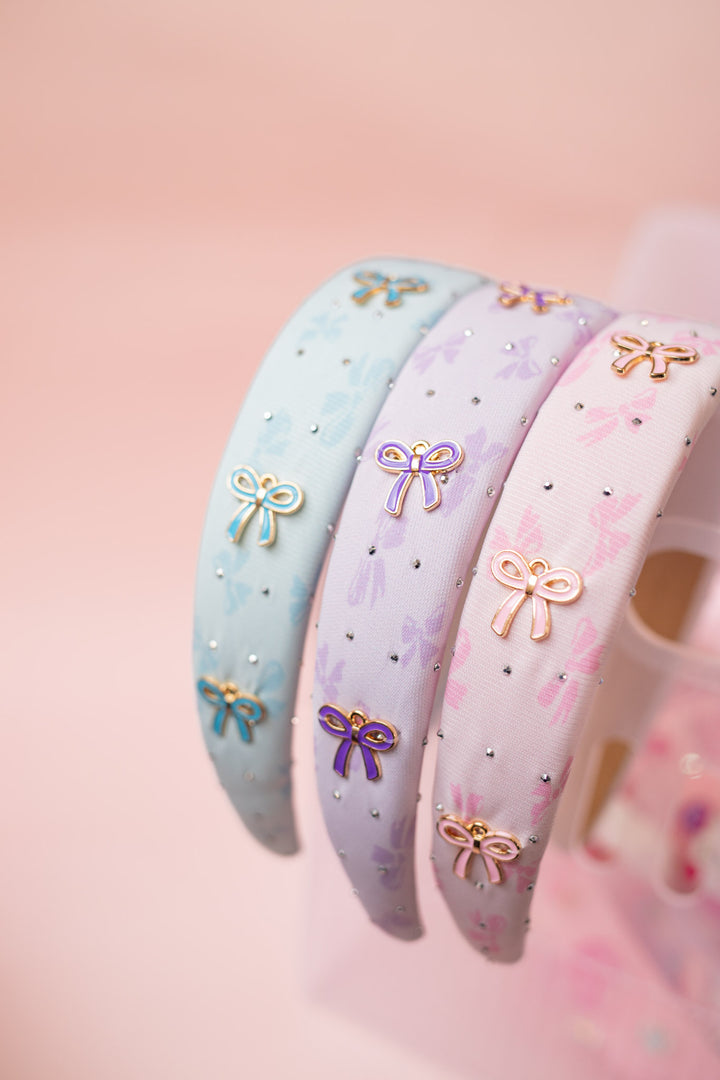 Bow Crystal Padded Headband