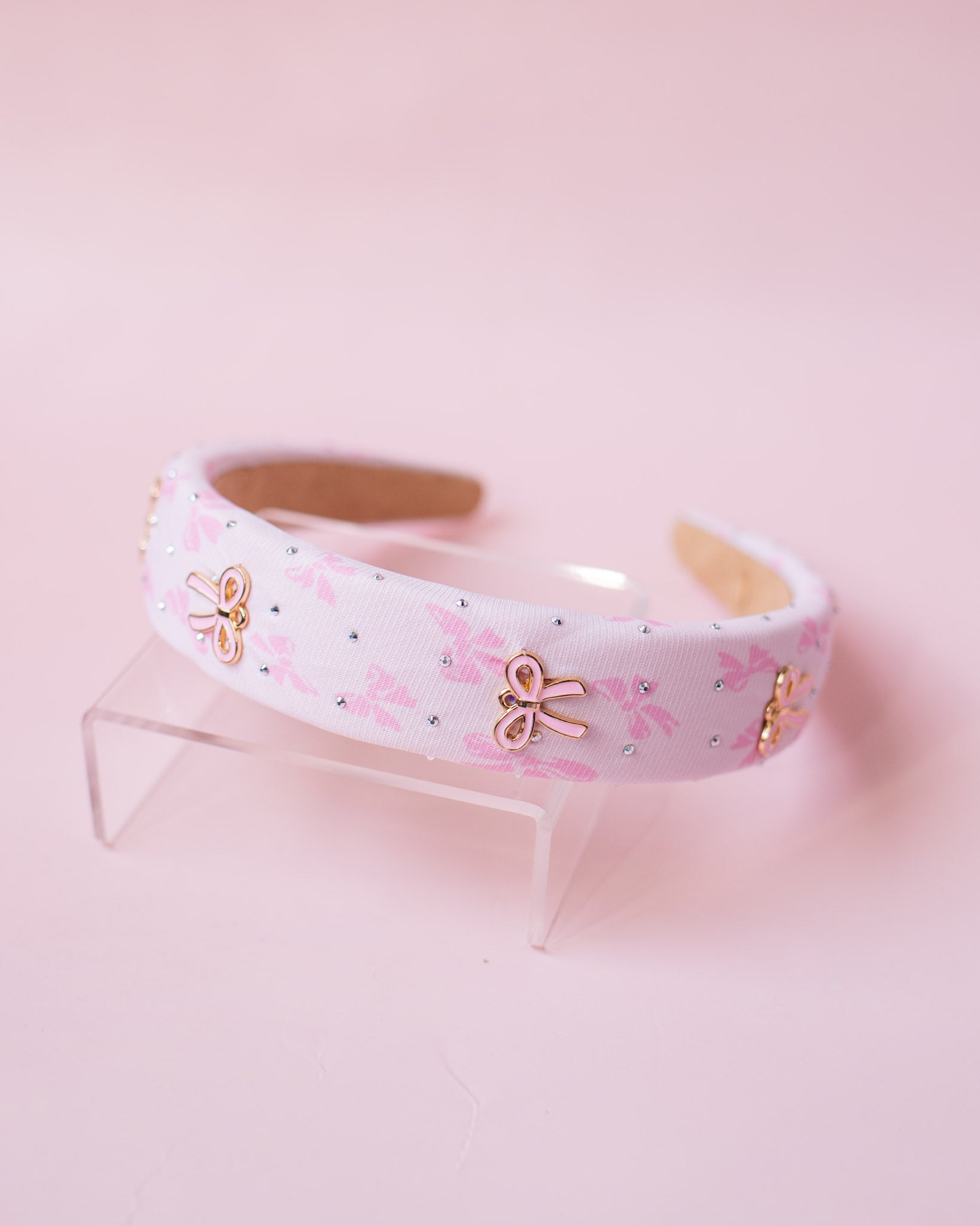Bow Crystal Padded Headband