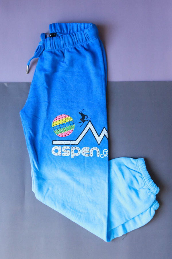 Ski Club Jogger | Turquoise Ombre