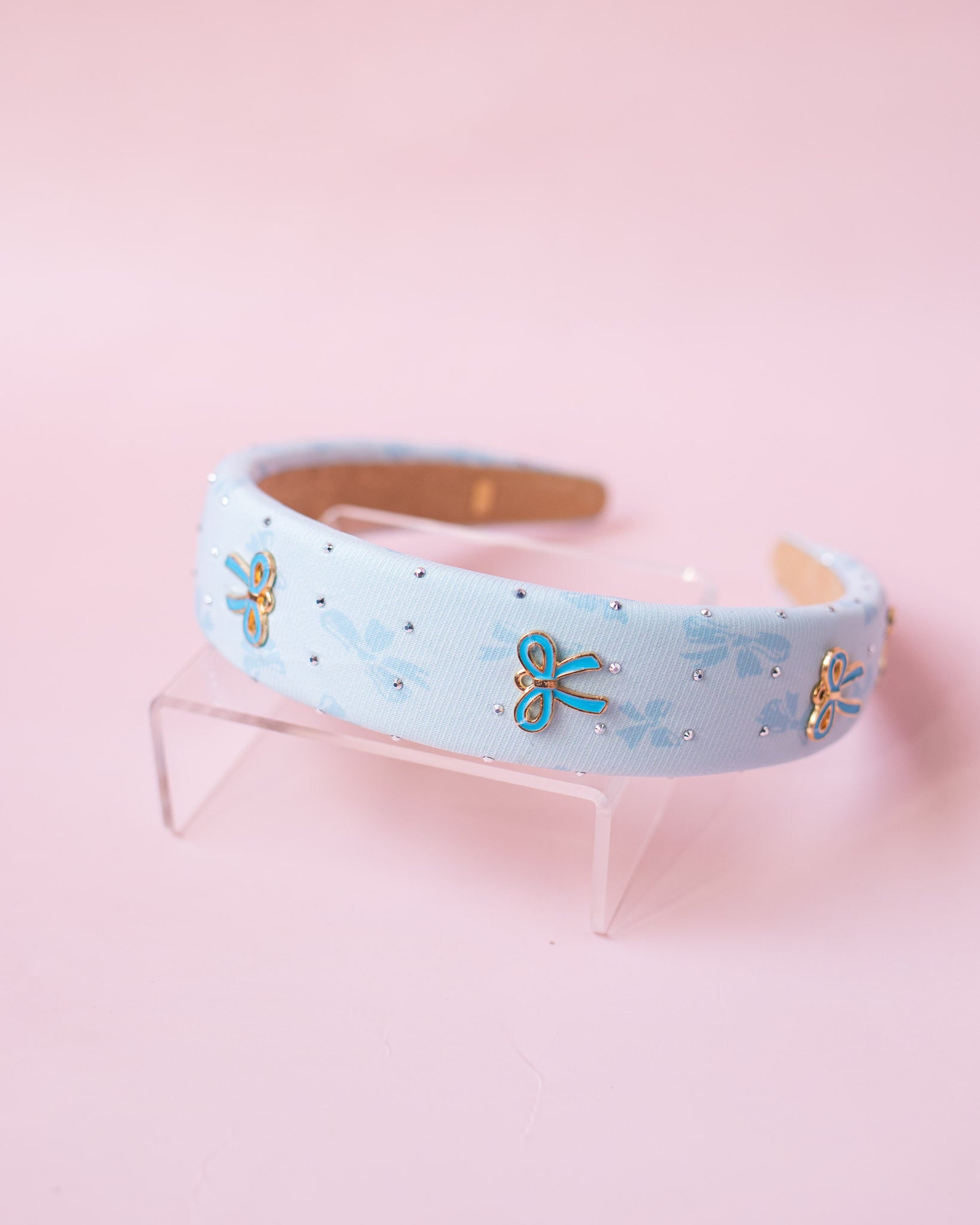 Bow Crystal Padded Headband