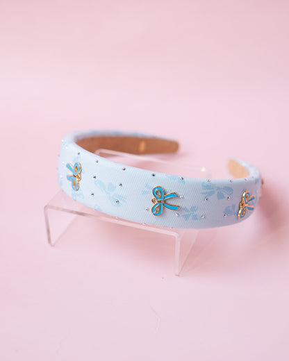 Bow Crystal Padded Headband