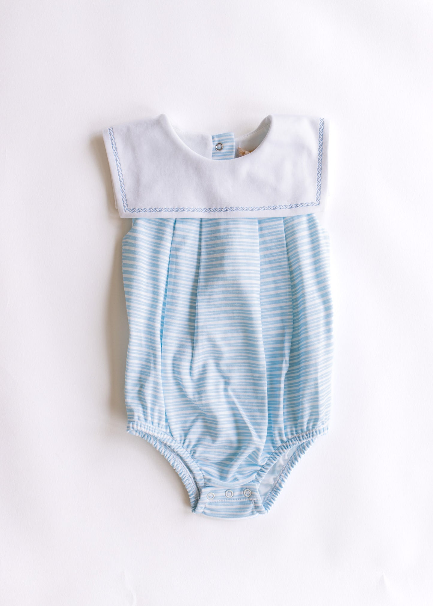sea breeze stripes bubble with sailor collar