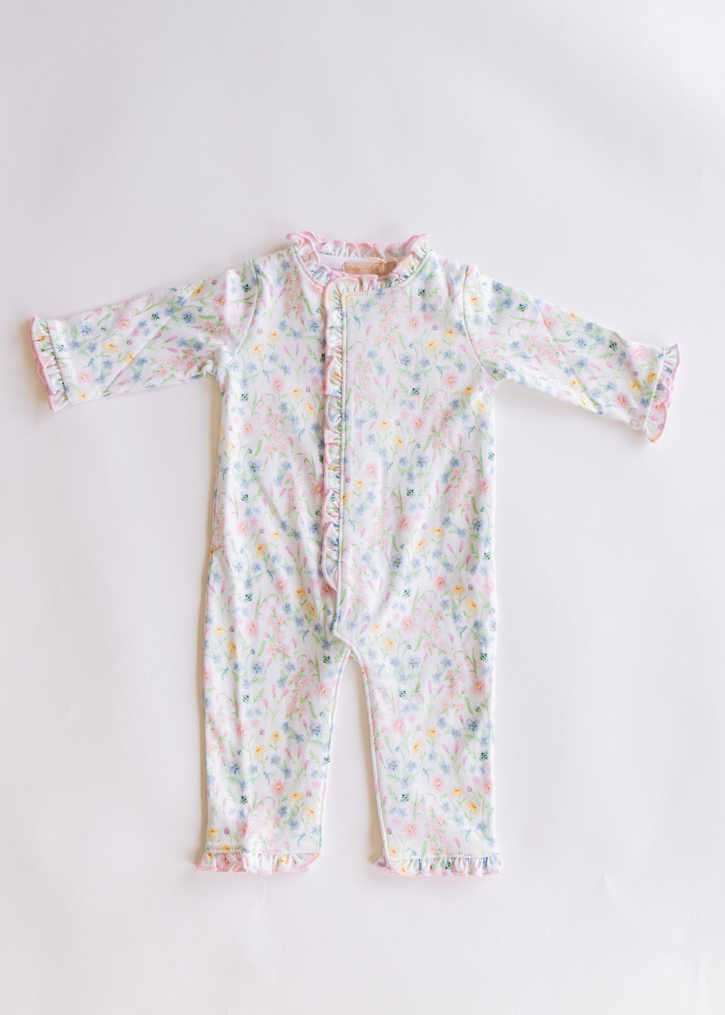 summer blooms coverall, ruffles