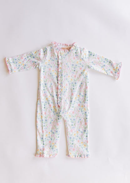 summer blooms coverall, ruffles