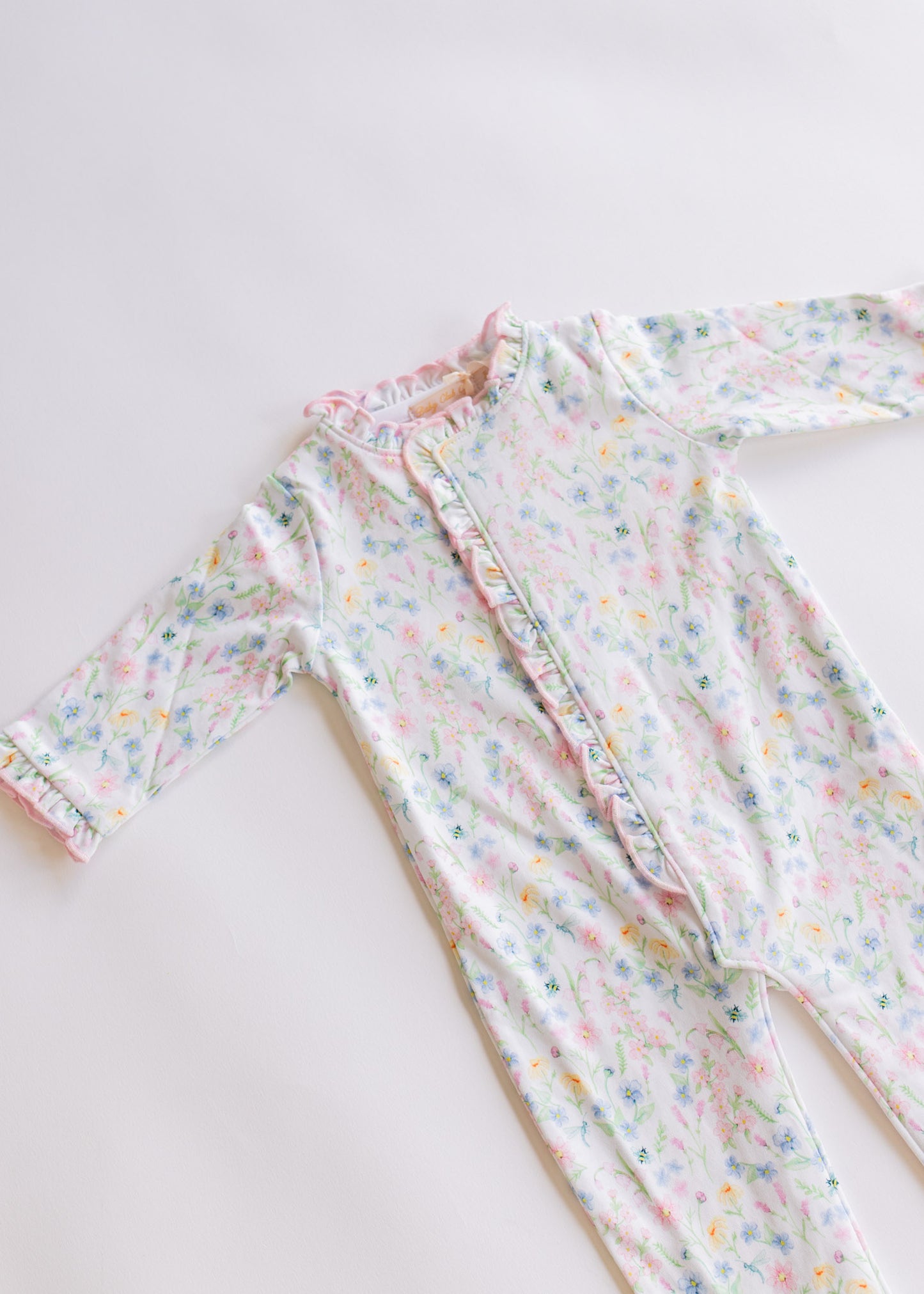 summer blooms coverall, ruffles