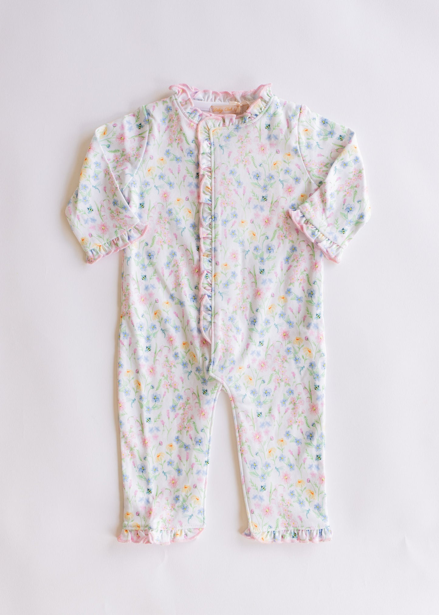 summer blooms coverall, ruffles