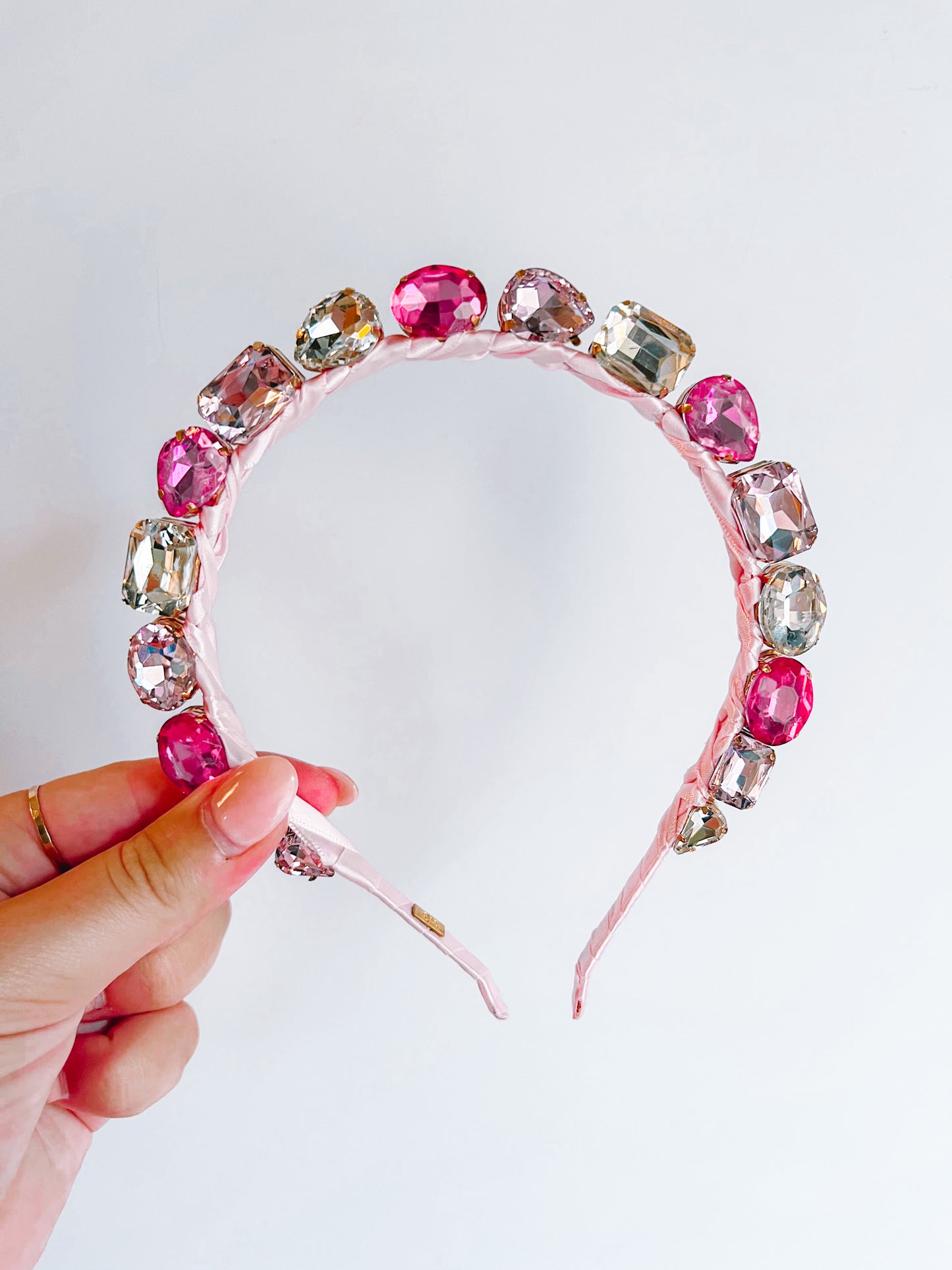 Standing Jewel Headband | Pink