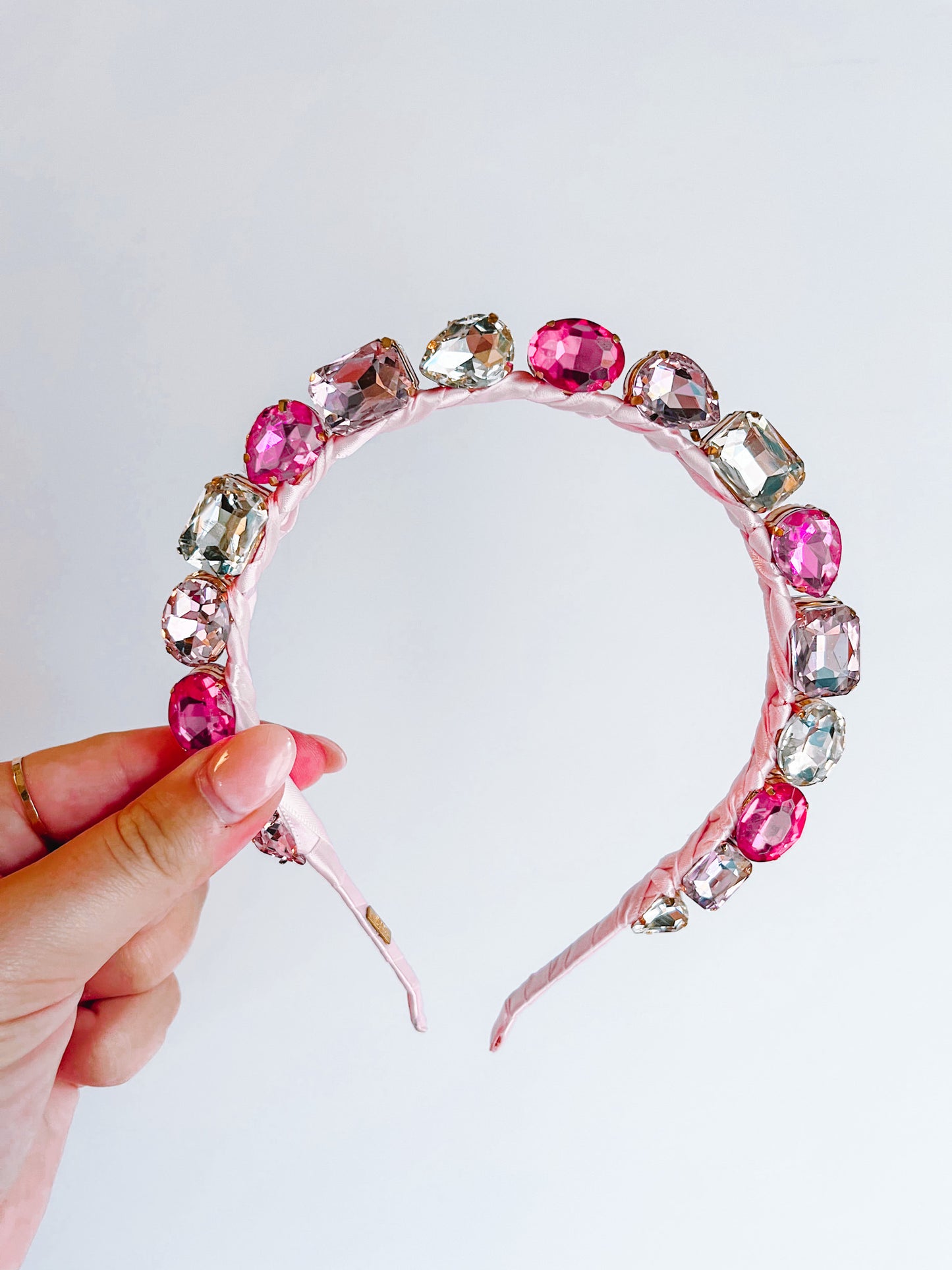 Standing Jewel Headband | Pink