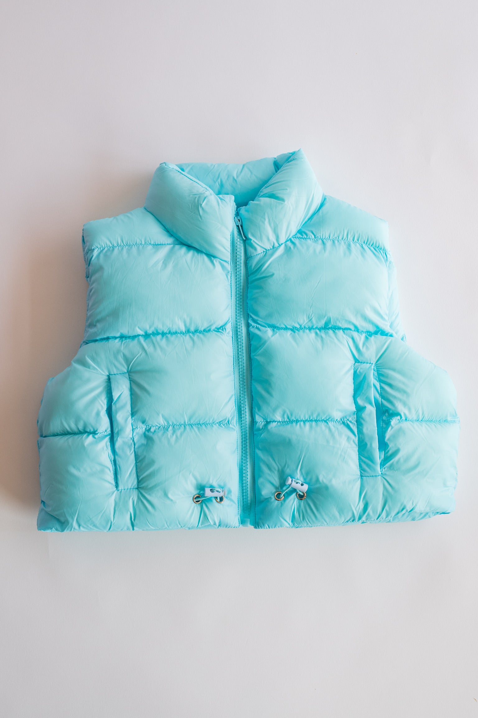 Puffer Vest | Aqua Blue