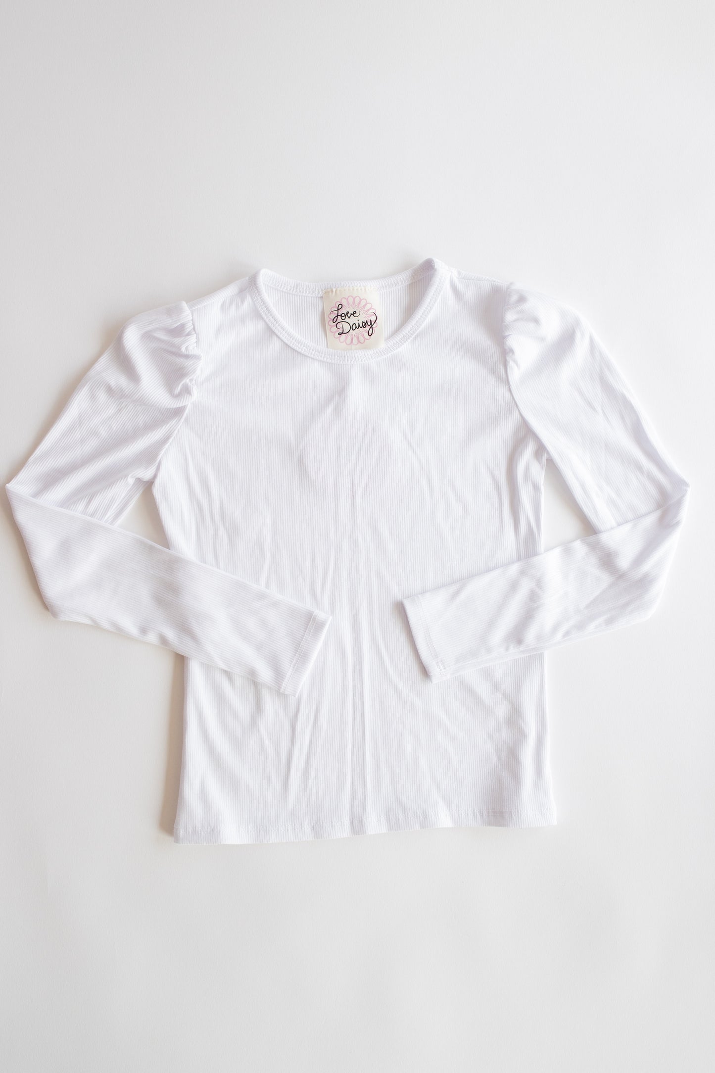 Long Sleeve Top With Sleeve Shirring | Cream