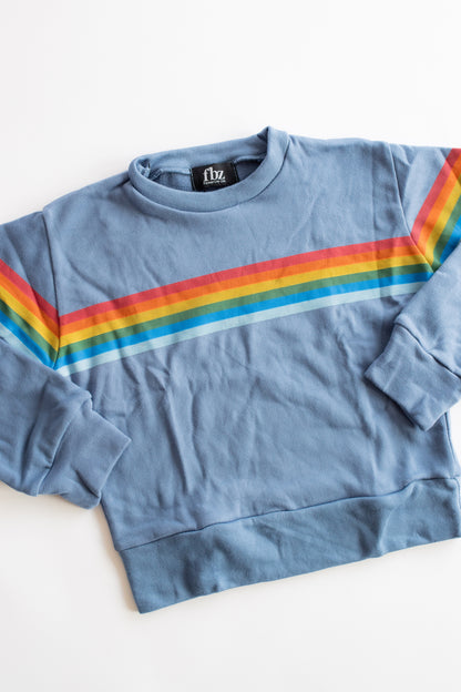 Prism Stripe Sweatshirt | Blue