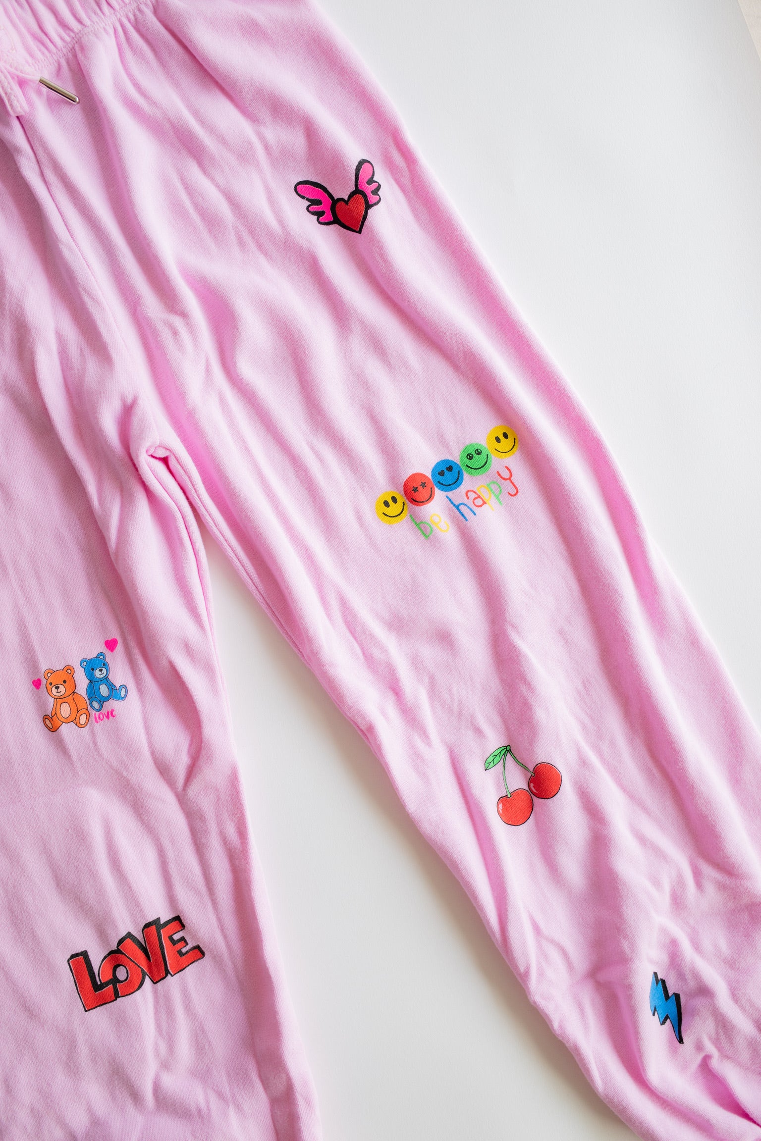 Multi Icon Sweatpant | Pink