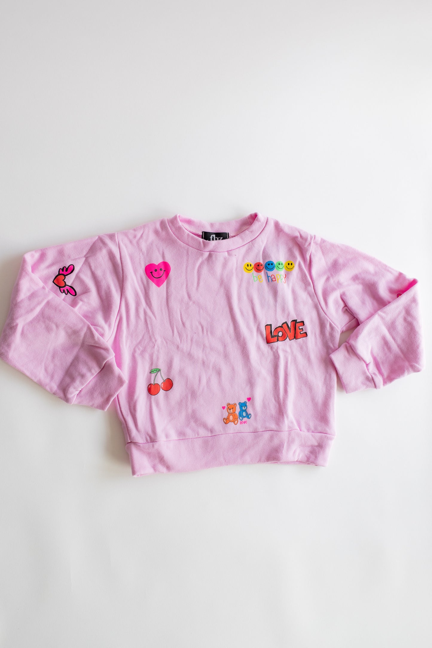 Multi Icon Sweatshirt | Pink