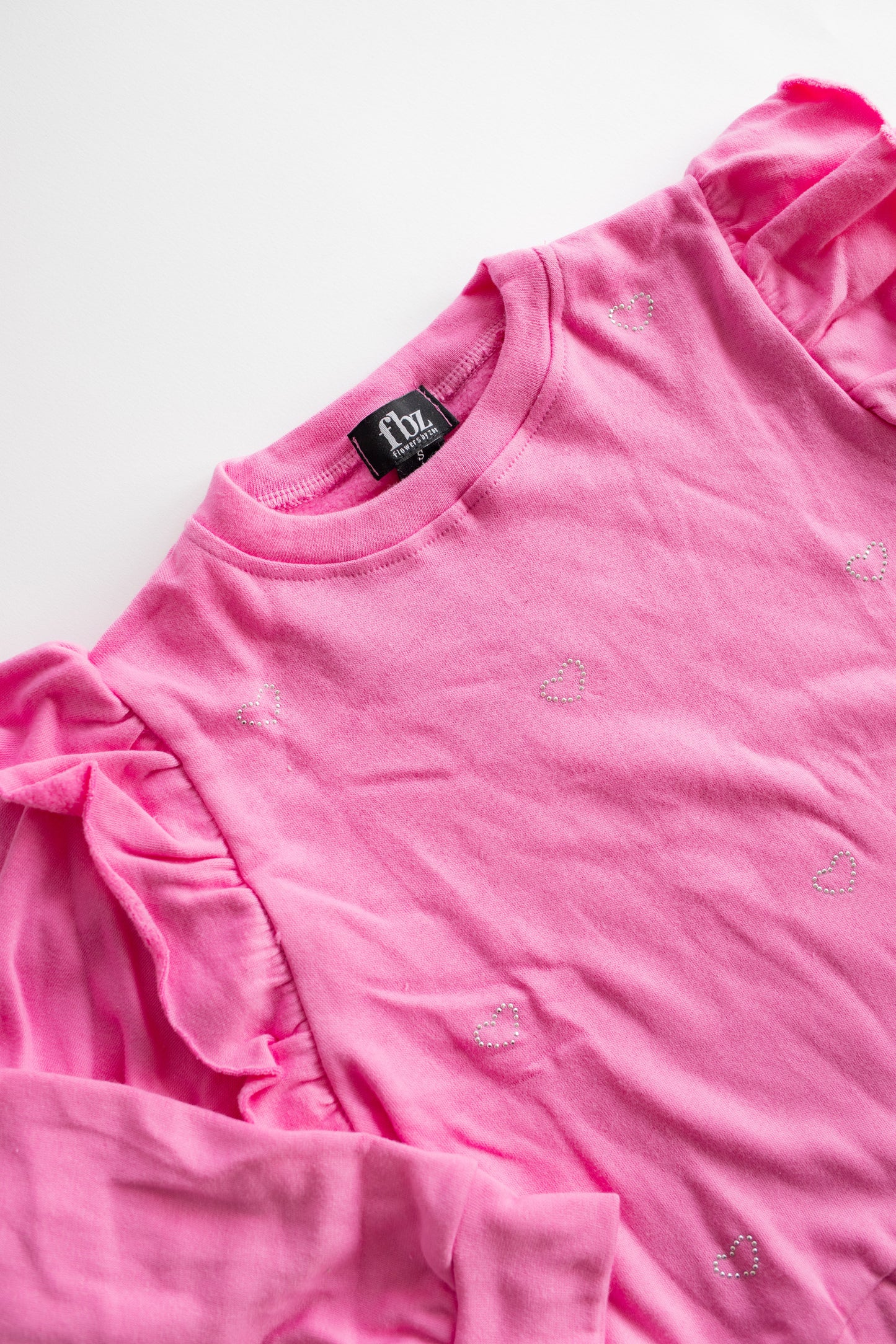 Crystal Heart Sweatshirt | Candy Pink