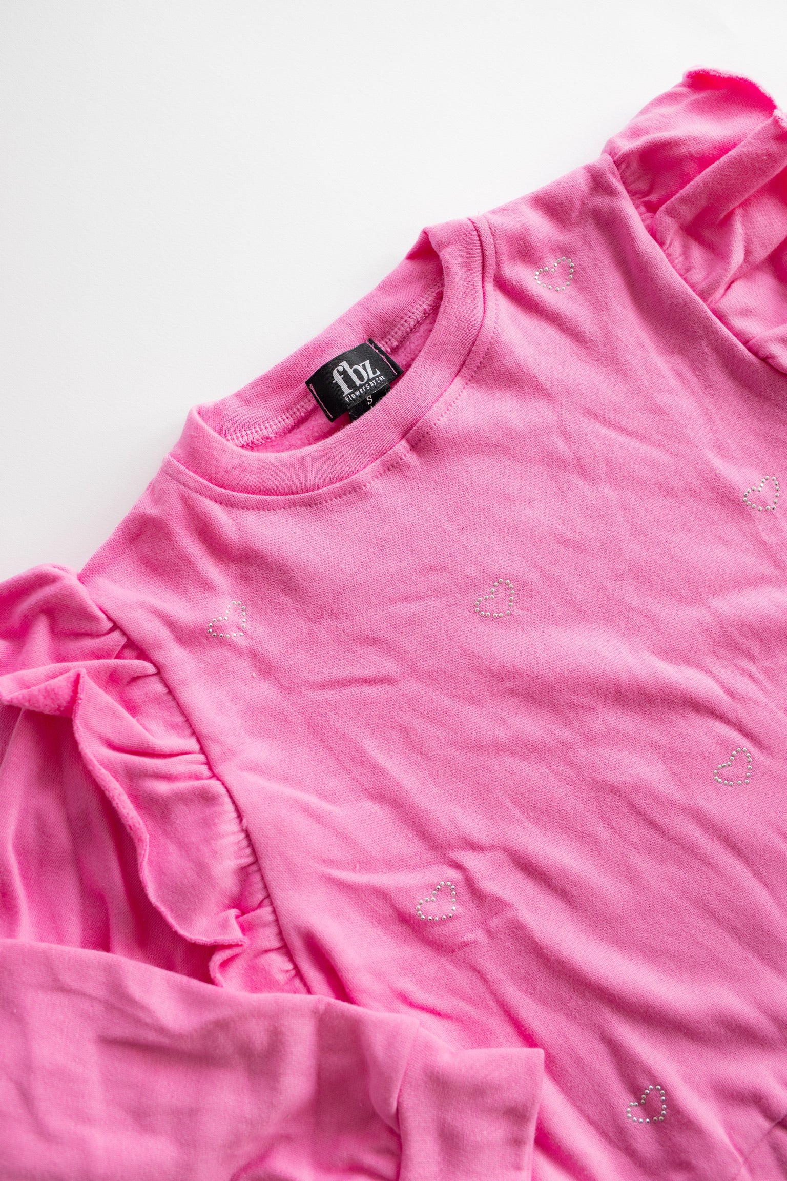 Crystal Heart Sweatshirt | Candy Pink