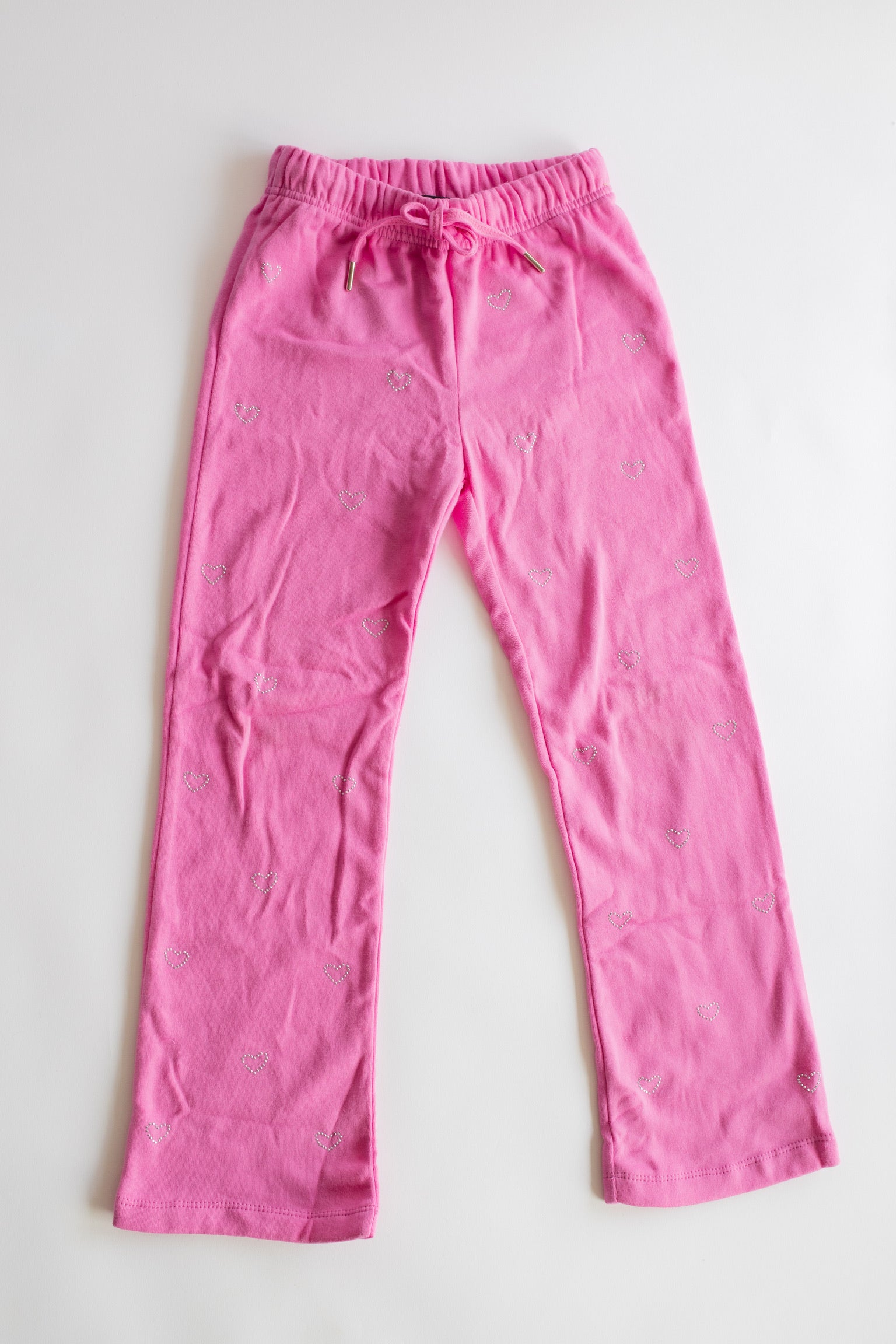 Crystal Heart Sweatpant | Candy Pink