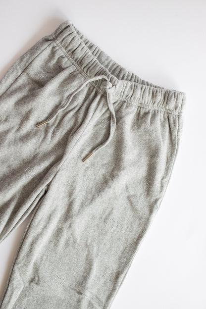 Crystal Heart Sweatpant | Misty Gray