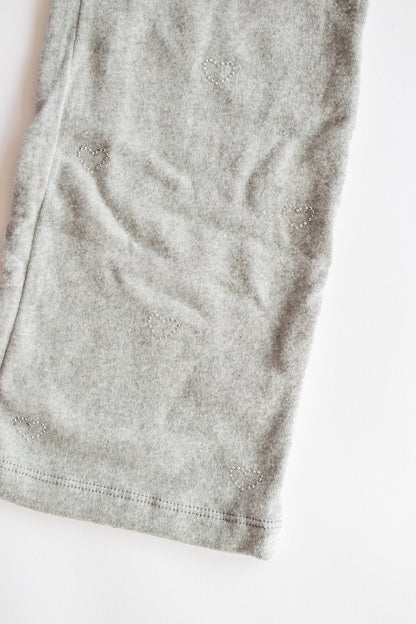 Crystal Heart Sweatpant | Misty Gray