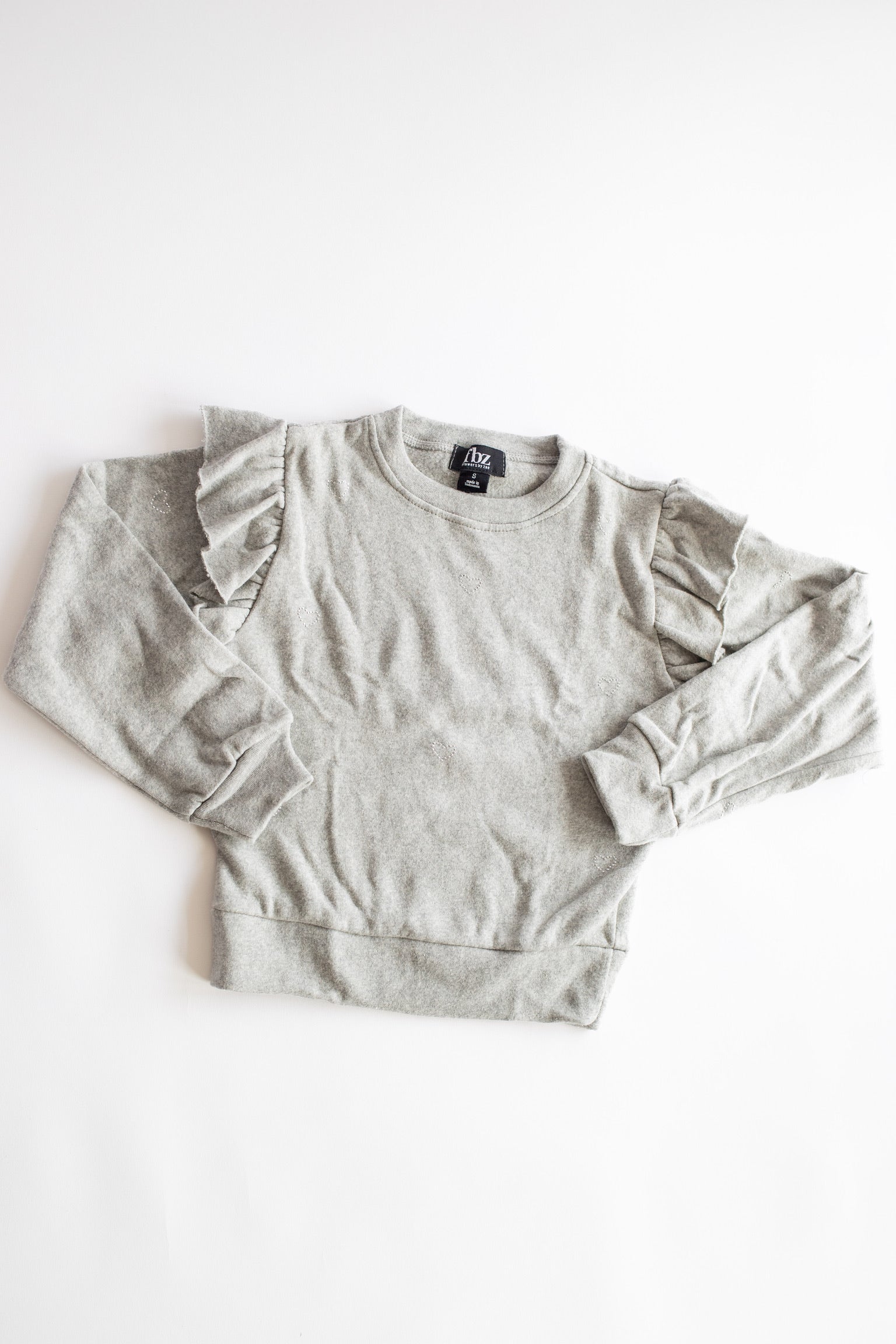 Crystal Heart Sweatshirt | Misty Gray