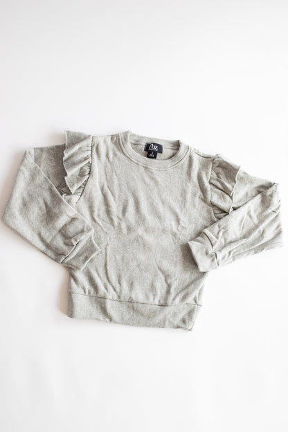 Crystal Heart Sweatshirt | Misty Gray