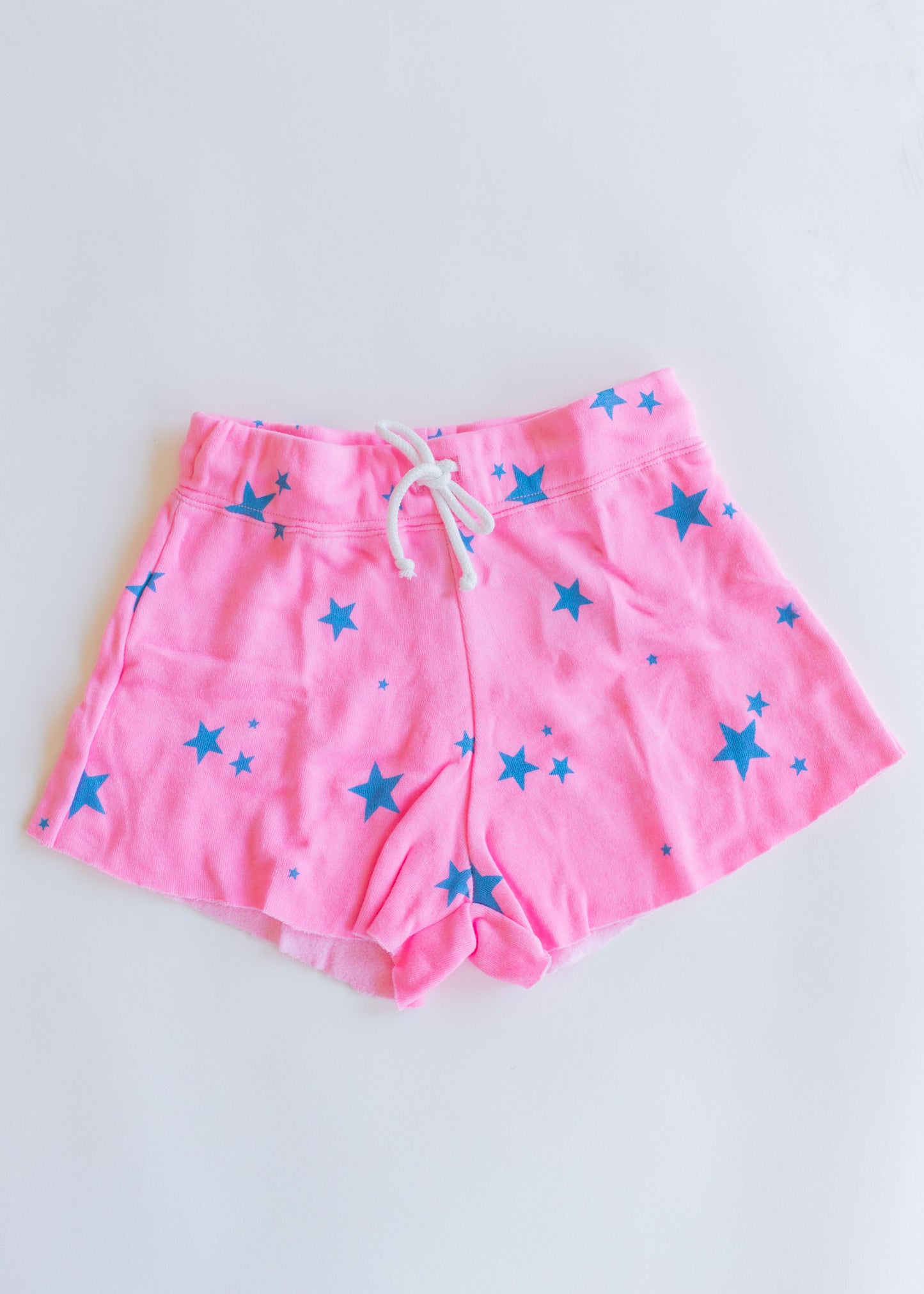 Sweatshort | Pink with Turquoise Stars