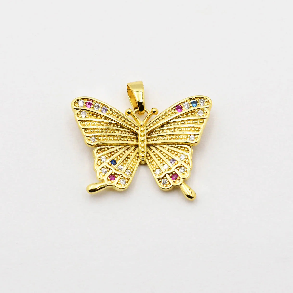 Butterfly Charm | Gold Multi