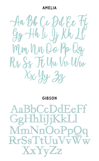 Add Embroidery/A Monogram!