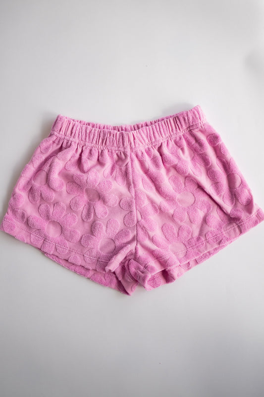 Daisy Towel Short | Medium Pink