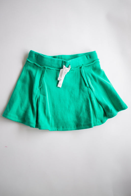 Drawstring Sweat Skort | Green