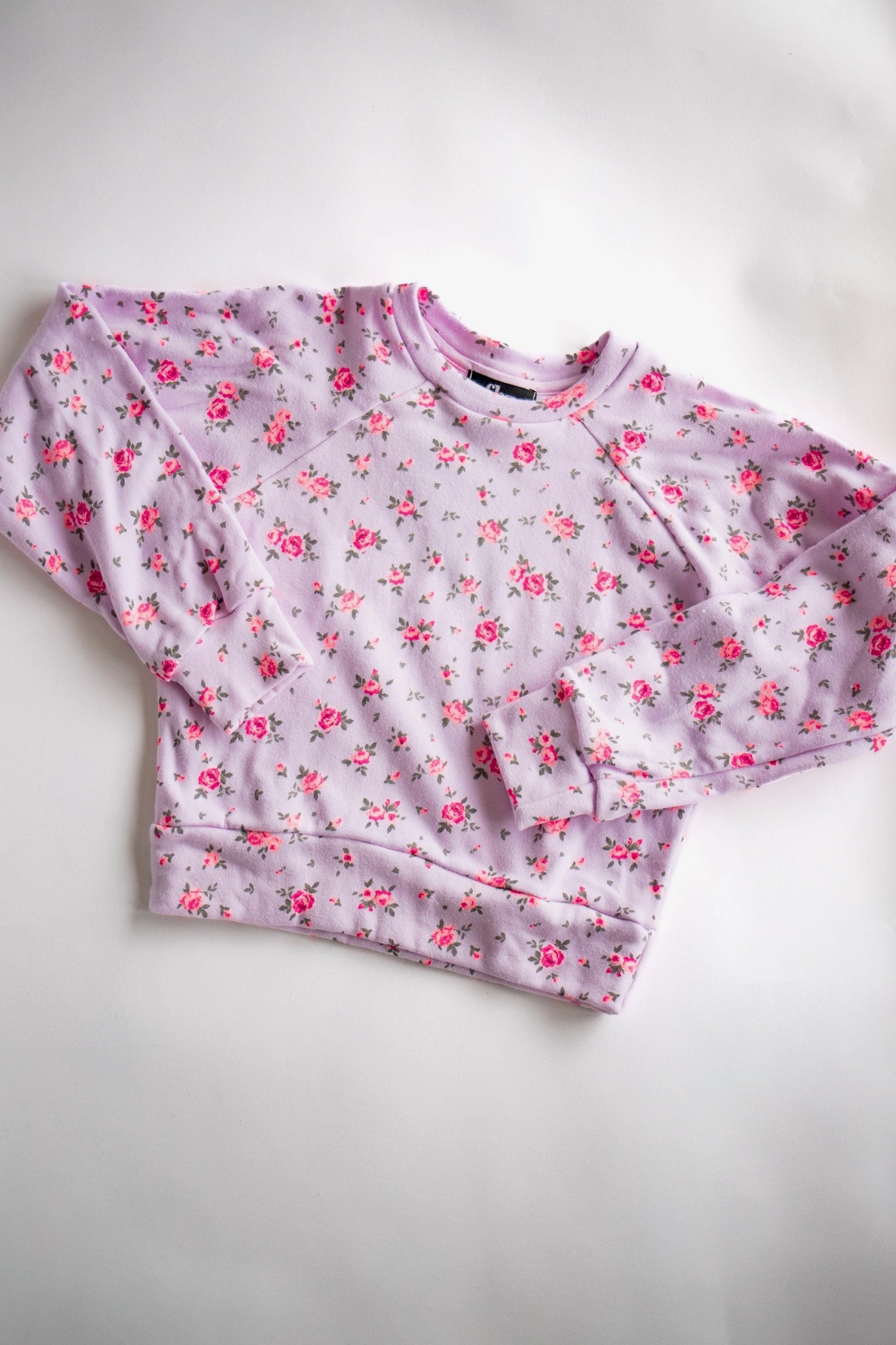 Raglan Crewneck | Pink Liberty Floral