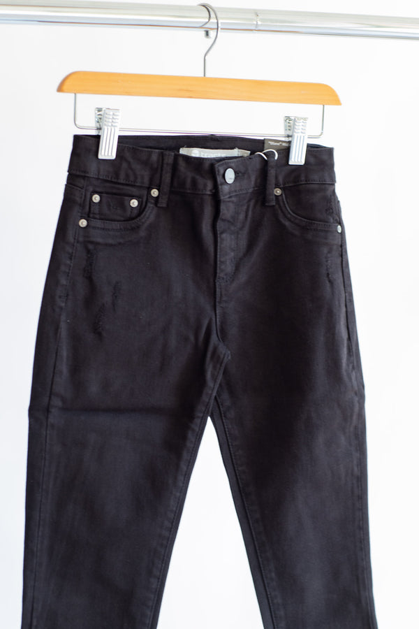 Diane Mid Rise Skinny Jean | Black