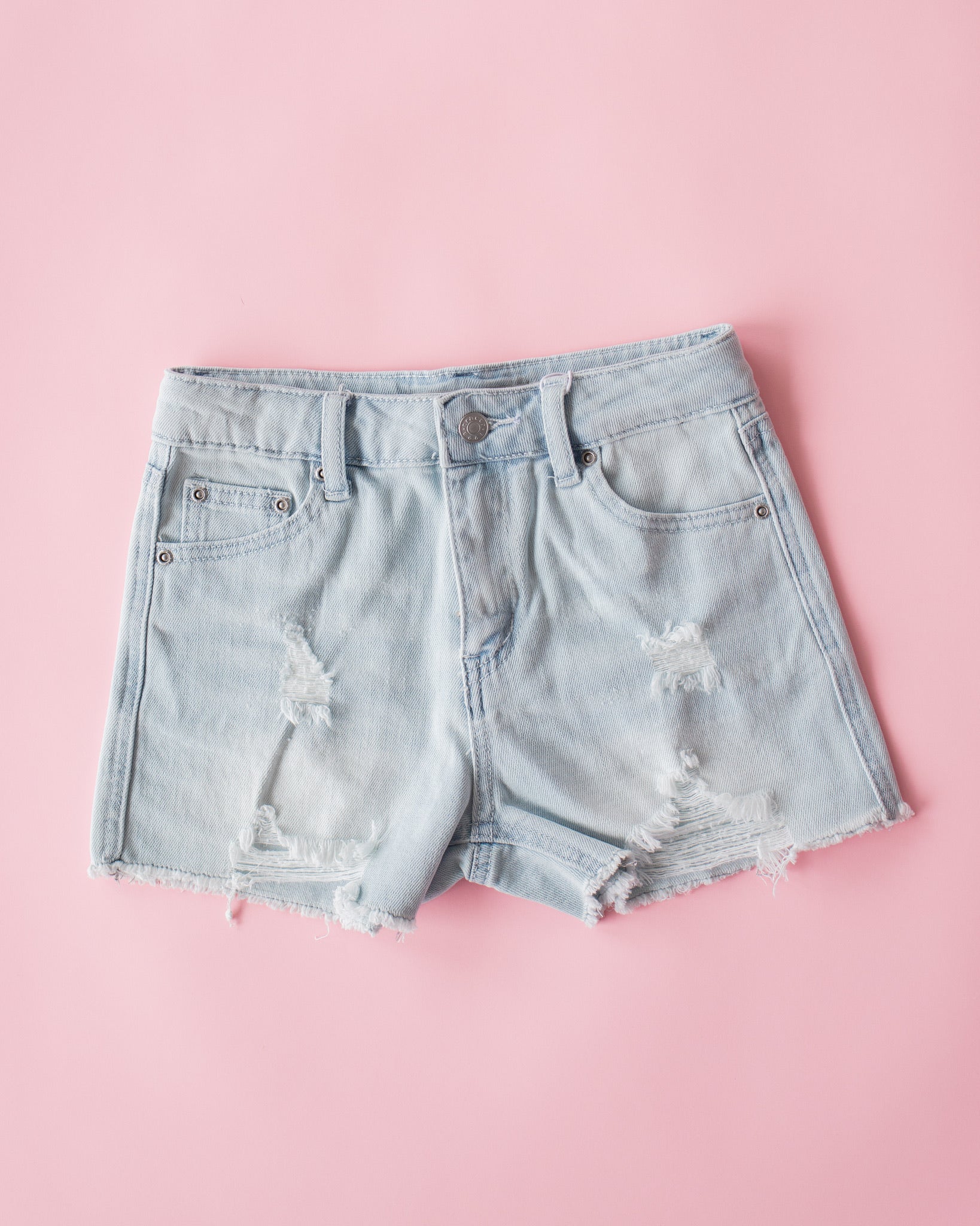 High Rise Weekender Short | Light Indigo