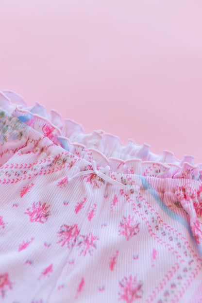 Rib Short | Pink Handkerchief