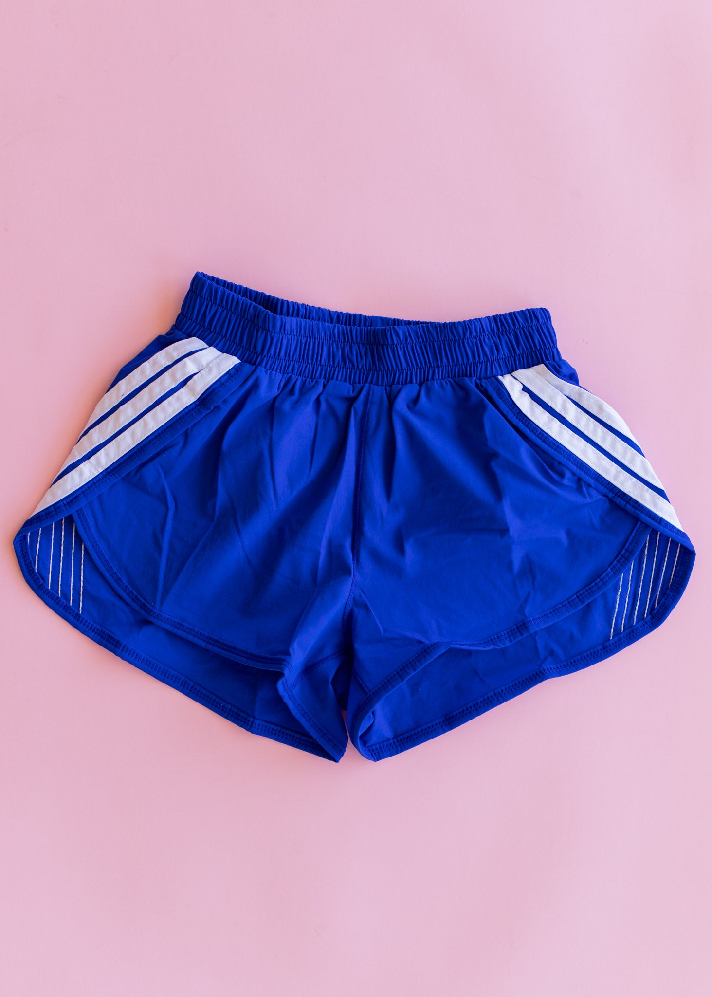 Sporty Short | Blue with White Stripes