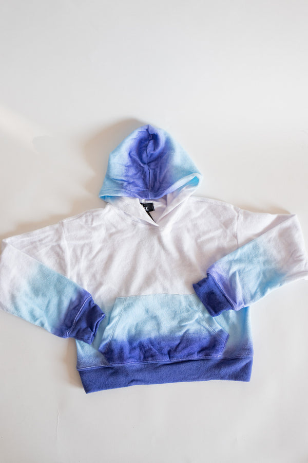 Ombre Hoody | White/Blue