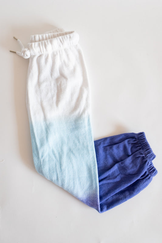 Ombre Sweatpant | White/Blue