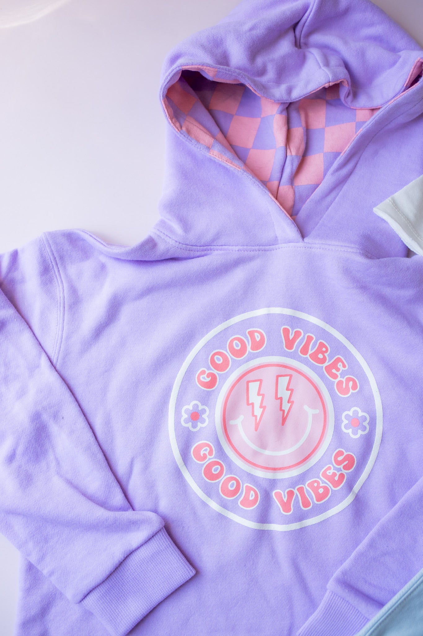 XOXO by magpies | Good Vibes Checked Hoodie