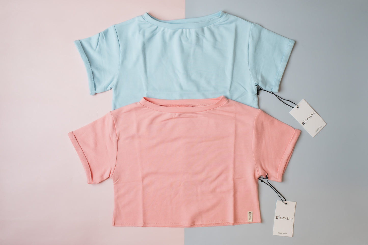 French Terry Boxy Tee | Cool Blue