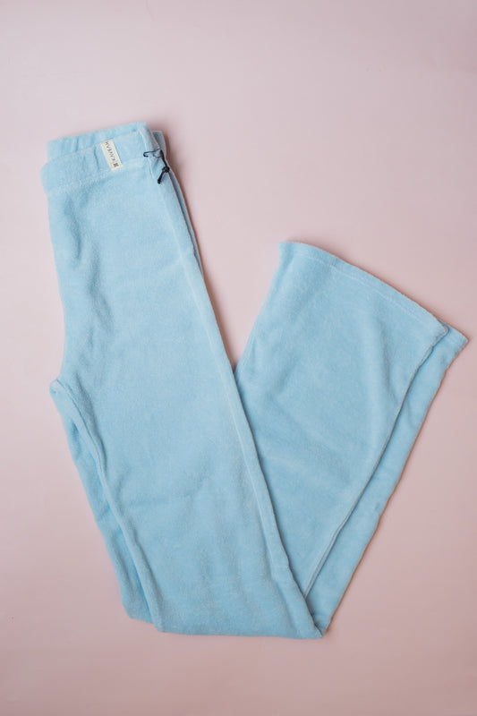 Terry Cloth Lounge Pant | Cool Blue