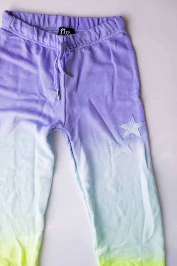 Ombre Star Pant | Purple & Yellow