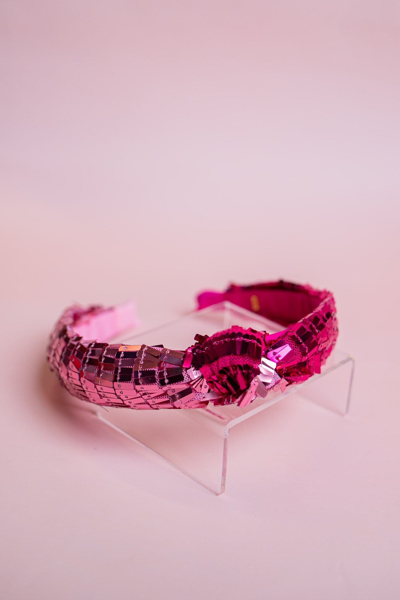 Disco Sequin Two Tone Headband | Pink