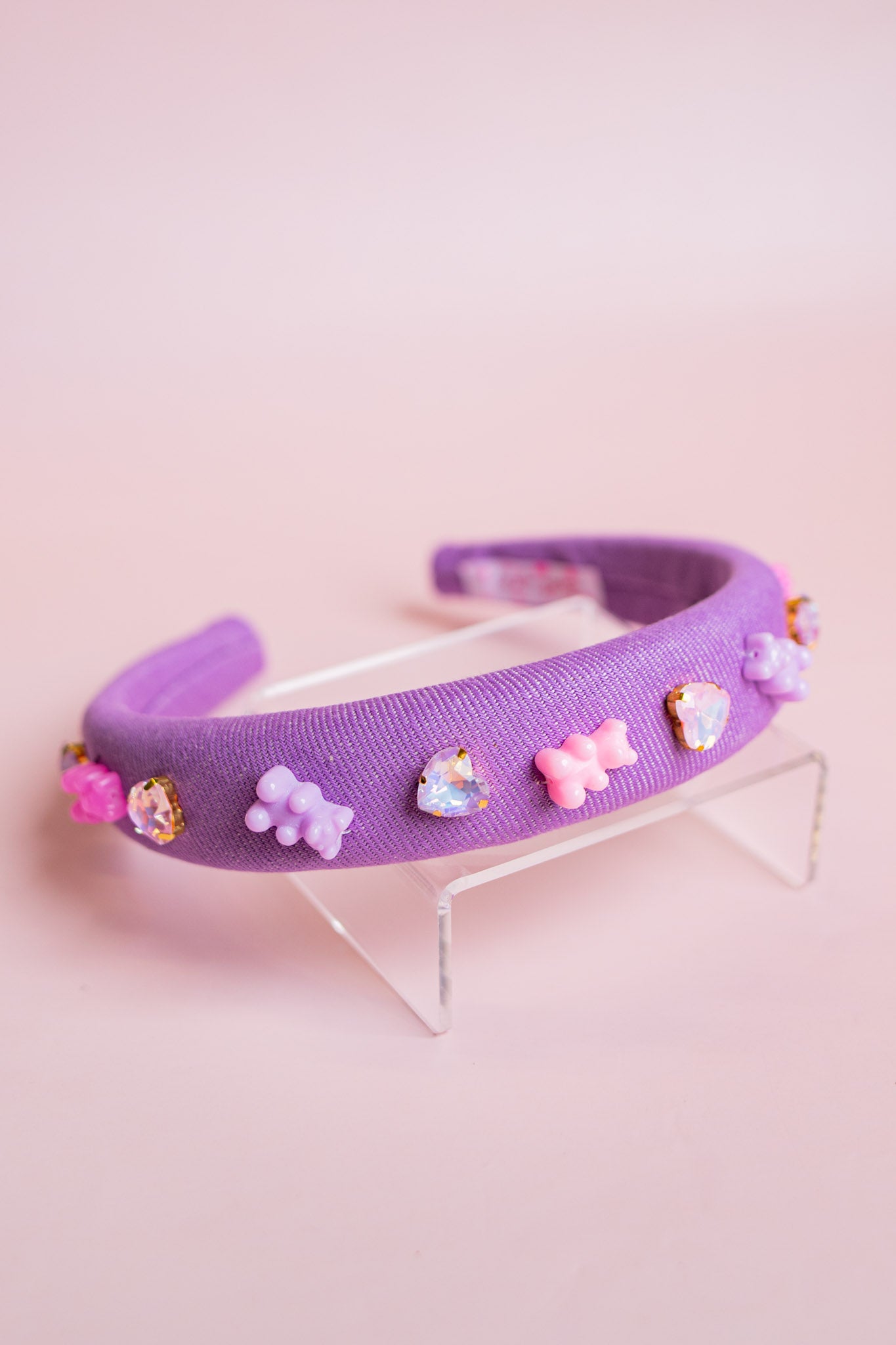 Purple Gummy Bear Charm Padded Headband