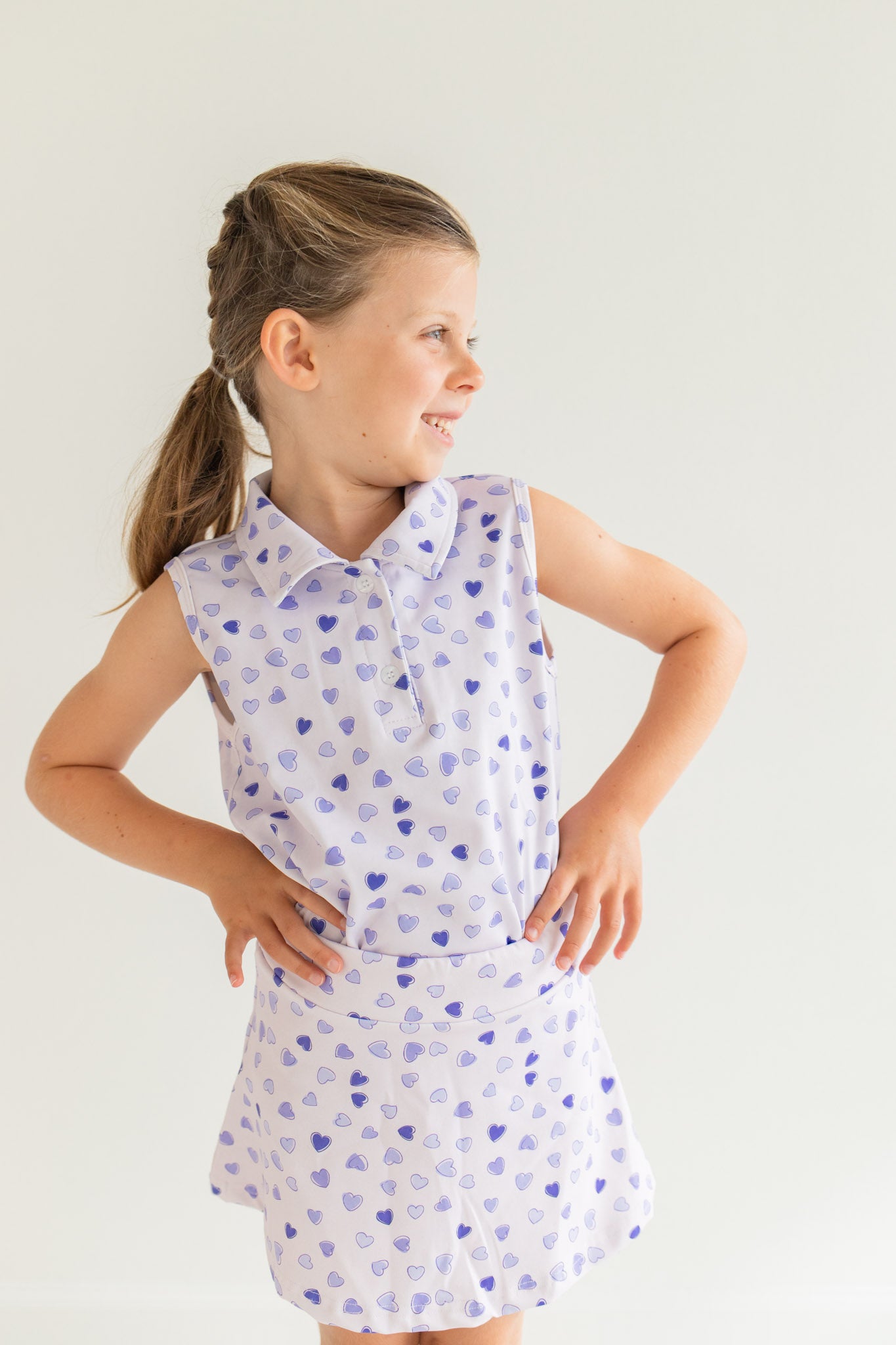 Purple Hearts Athleisure Set
