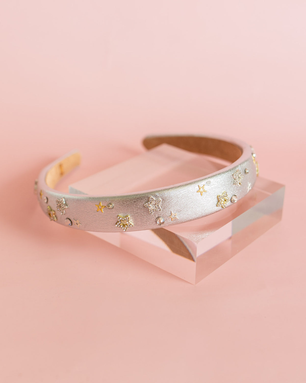 Metallic Star Headband | Silver