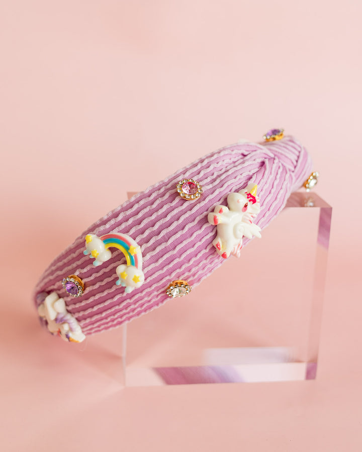 Unicorn Knot Headband | Lilac