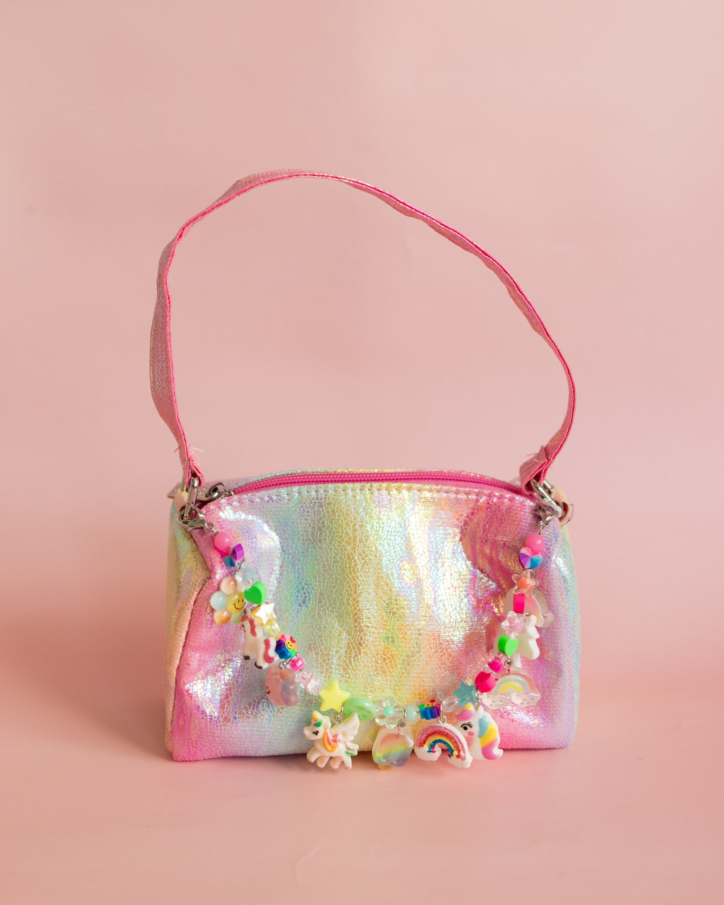 Tye Dye Galaxy Charm Bag w Crossbody Strap