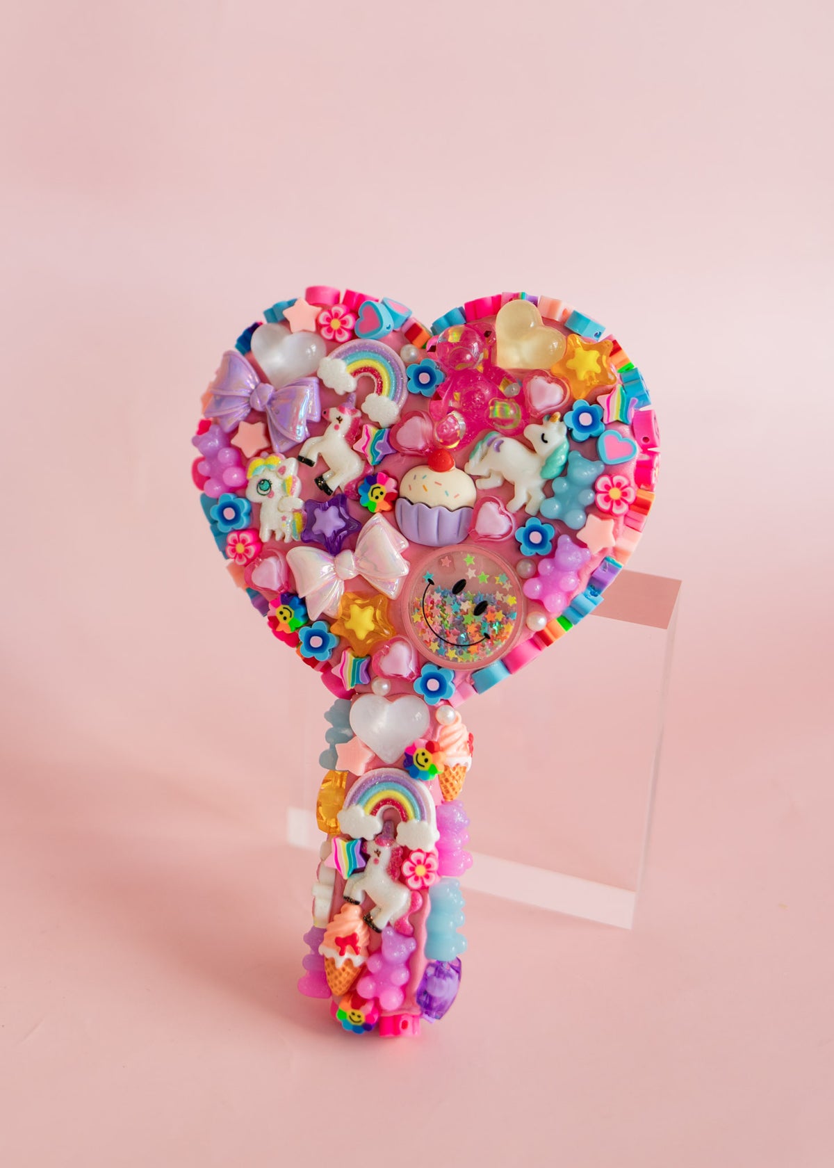 Crystallized Charm Heart Mirror