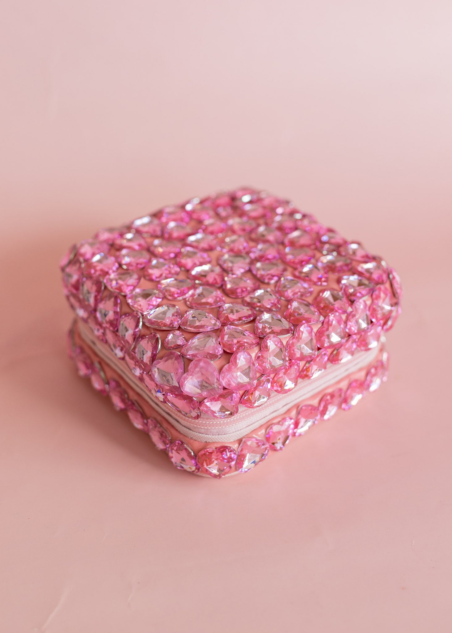 Fully Heart Jeweled Jewelry Box