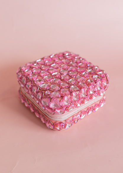 Fully Heart Jeweled Jewelry Box