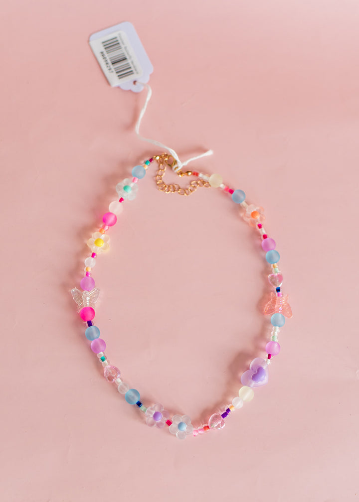 Frosted  Butterfly Necklace